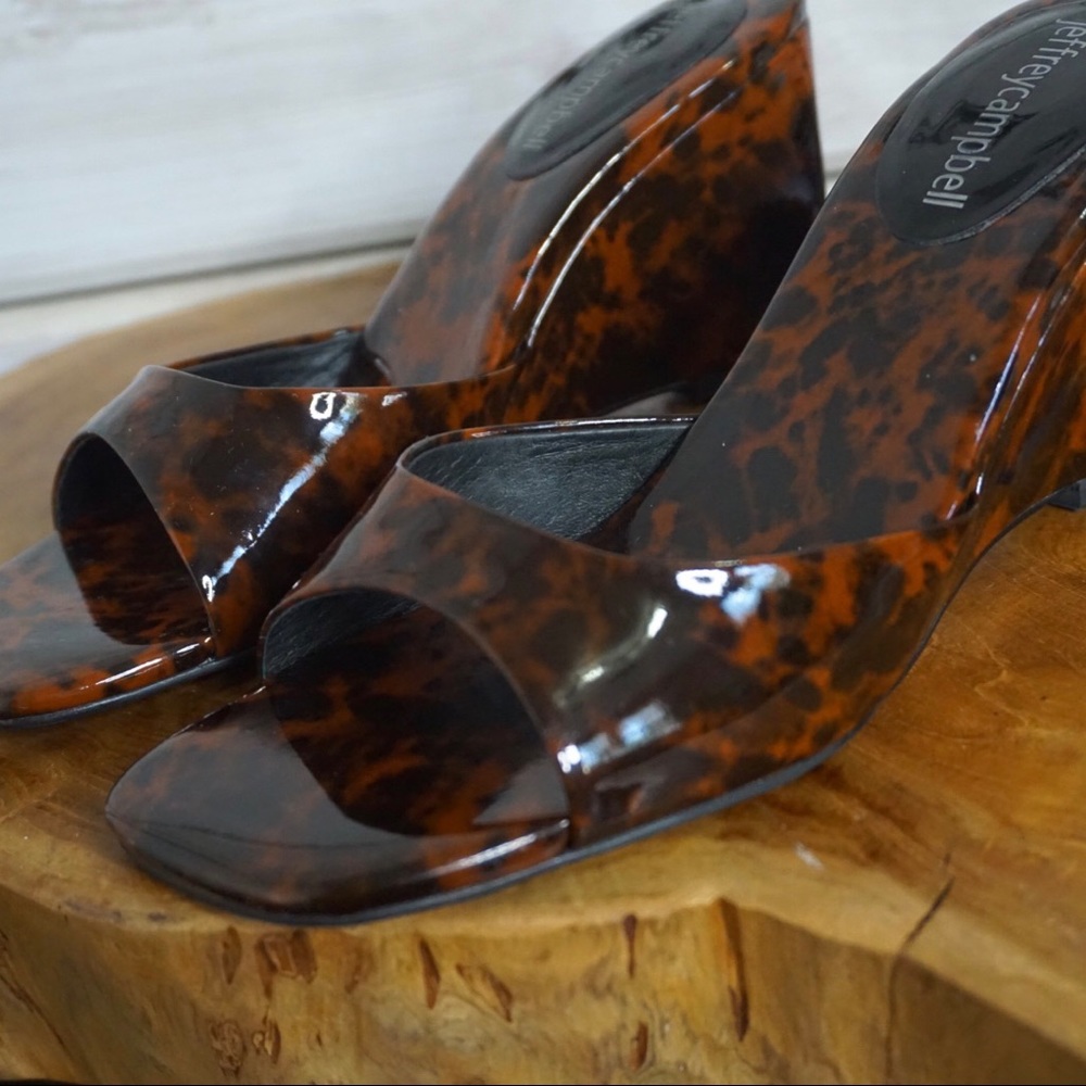 Jefrey Campbell tortoise ADORB sandals